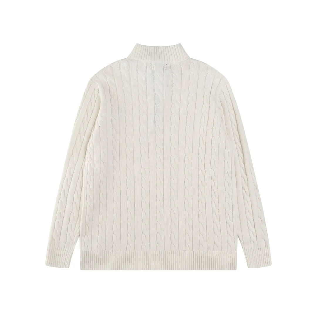 P236 #R92 RALPH LAUREN Ralph Lauren fifteen colors classic small label embroidery logo turtleneck pullover half-zip knitted cable sweater with high-density LOGO embroidery on the chest and original customized tag accessories. Made of pure cotton yarn, pure cotton is skin-friendly and comfortable, small label war horse embroidered twist turtleneck sweater 🐎 high quality, follow the blogger to learn how to wear it! Let’s buy a Ralph Lauren cable sweater. It’s a super hard-to-find series after it became popular. It’s hard to find one on the official website. It’s simple and practical to wear, with a lazy and loose feel. The thickened fabric has more texture, feels soft and delicate, and has a loose fit. Whether worn alone or layered, you can wear different styles of fashion with just one piece!   Size：XS S M L